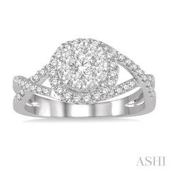 3/4 ctw Lovebright Round Cut Diamond Engagement Ring in 14K White Gold 3/4 ctw Lovebright Round Cut Diamond Engagement Ring in 14K White Gold