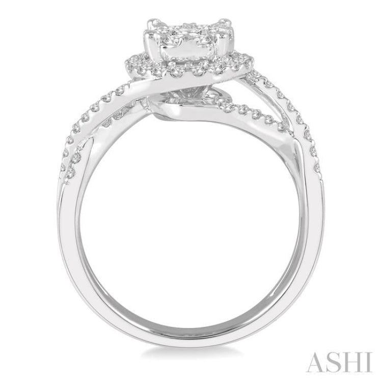 3/4 ctw Lovebright Round Cut Diamond Engagement Ring in 14K White Gold 3/4 ctw Lovebright Round Cut Diamond Engagement Ring in 14K White Gold