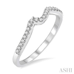 1/6 Ctw Round Cut Diamond Wedding Band in 14K White Gold 1/6 Ctw Round Cut Diamond Wedding Band in 14K White Gold