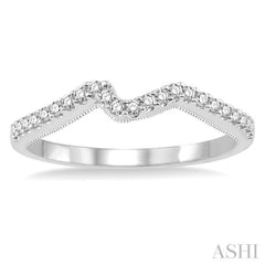 1/6 Ctw Round Cut Diamond Wedding Band in 14K White Gold 1/6 Ctw Round Cut Diamond Wedding Band in 14K White Gold
