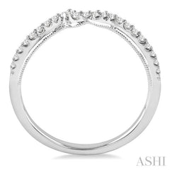 1/6 Ctw Round Cut Diamond Wedding Band in 14K White Gold 1/6 Ctw Round Cut Diamond Wedding Band in 14K White Gold
