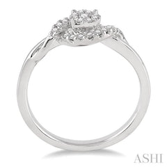 1/5 ctw Lovebright Round Cut Diamond Engagement Ring in 14K White Gold 1/5 ctw Lovebright Round Cut Diamond Engagement Ring in 14K White Gold