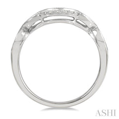 1/8 Ctw Round Cut Diamond Wedding Band in 14K White Gold 1/8 Ctw Round Cut Diamond Wedding Band in 14K White Gold