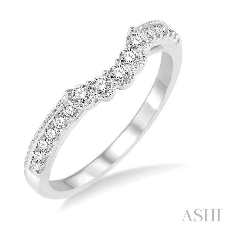1/3 ctw Round Cut Diamond Wedding Band in 14K White Gold 1/3 ctw Round Cut Diamond Wedding Band in 14K White Gold