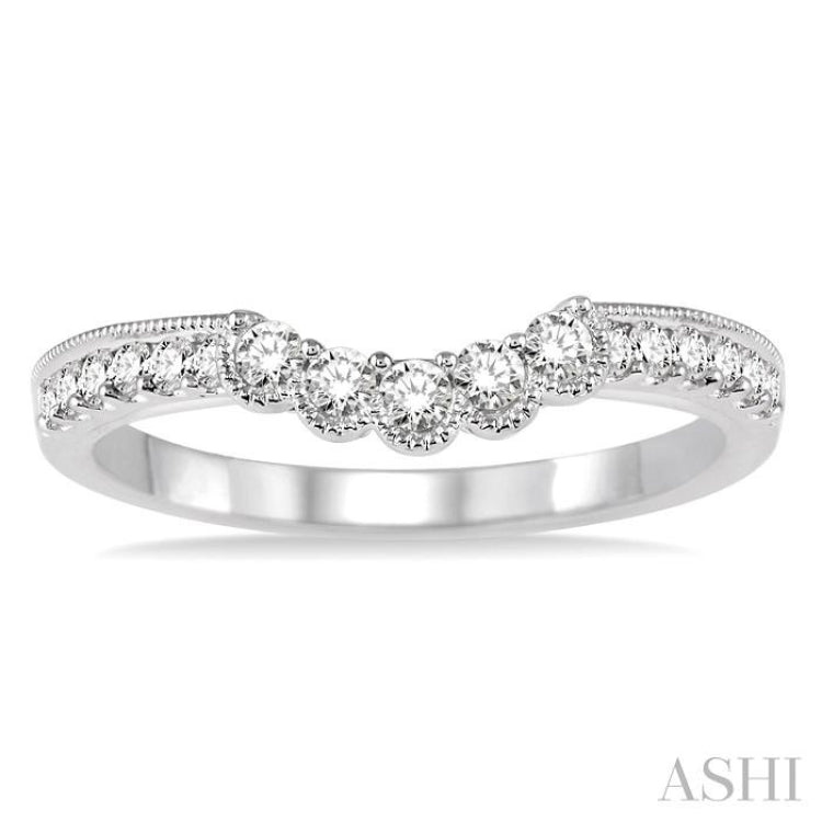 1/3 ctw Round Cut Diamond Wedding Band in 14K White Gold 1/3 ctw Round Cut Diamond Wedding Band in 14K White Gold