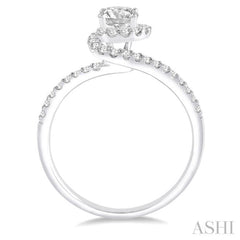 1/3 ctw Diamond Semi-mount Engagement Ring in 14K White Gold 1/3 ctw Diamond Semi-mount Engagement Ring in 14K White Gold