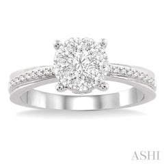 3/4 ctw Lovebright Round Cut Diamond Engagement Ring in 14K White Gold 3/4 ctw Lovebright Round Cut Diamond Engagement Ring in 14K White Gold