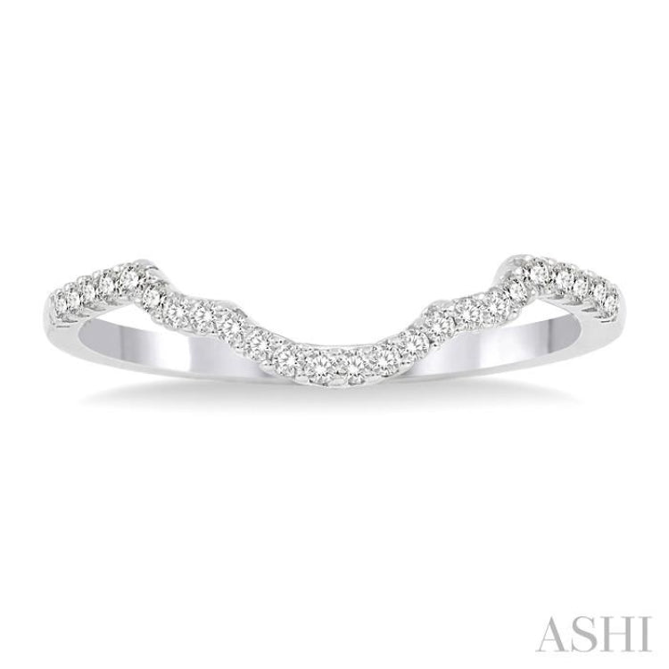 1/20 ctw Round Cut Diamond Wedding Band in 14K White Gold 1/20 ctw Round Cut Diamond Wedding Band in 14K White Gold
