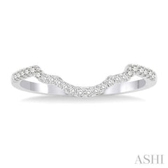 1/20 ctw Round Cut Diamond Wedding Band in 14K White Gold 1/20 ctw Round Cut Diamond Wedding Band in 14K White Gold