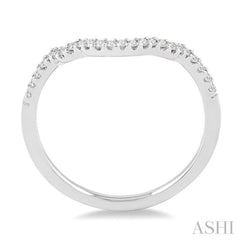 1/20 ctw Round Cut Diamond Wedding Band in 14K White Gold 1/20 ctw Round Cut Diamond Wedding Band in 14K White Gold