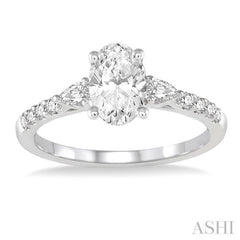 3/8 Ctw Oval Shape Pear & Round Cut Diamond Semi-Mount Engagement Ring in 14K White Gold 3/8 Ctw Oval Shape Pear & Round Cut Diamond Semi-Mount Engagement Ring in 14K White Gold