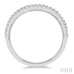 1/5 Ctw Curvy Round Cut Diamond Wedding Band in 14K White Gold 1/5 Ctw Curvy Round Cut Diamond Wedding Band in 14K White Gold