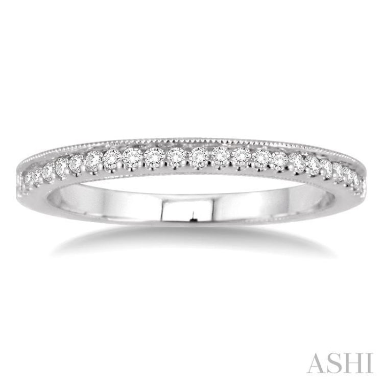 1/6 ctw Round Cut Diamond Matching Wedding Band in 14K White Gold 1/6 ctw Round Cut Diamond Matching Wedding Band in 14K White Gold
