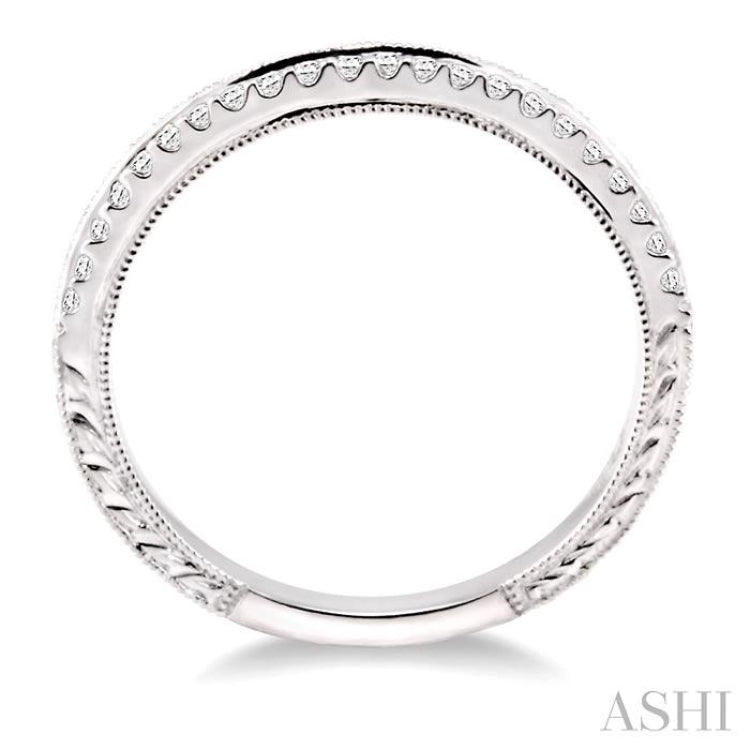 1/6 ctw Round Cut Diamond Matching Wedding Band in 14K White Gold 1/6 ctw Round Cut Diamond Matching Wedding Band in 14K White Gold