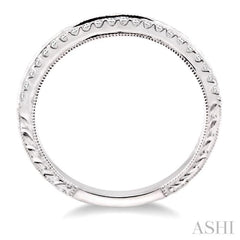 1/6 ctw Round Cut Diamond Matching Wedding Band in 14K White Gold 1/6 ctw Round Cut Diamond Matching Wedding Band in 14K White Gold