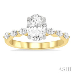 3/8 Ctw Oval Shape Marquise & Round Cut Diamond Semi-Mount Engagement Ring in 14K Yellow and White Gold 3/8 Ctw Oval Shape Marquise & Round Cut Diamond Semi-Mount Engagement Ring in 14K Yellow and White Gold