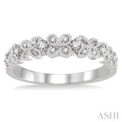 1/10 ctw Round Cut Diamond Wedding Band in 14K White Gold 1/10 ctw Round Cut Diamond Wedding Band in 14K White Gold
