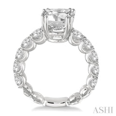 2 Ctw Diamond Semi-Mount Engagement Ring in 14K White Gold 2 Ctw Diamond Semi-Mount Engagement Ring in 14K White Gold