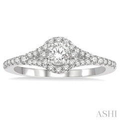 1/3 Ctw Circular Mount Split Round Cut Diamond Semi-Mount Engagement Ring in 14K White Gold 1/3 Ctw Circular Mount Split Round Cut Diamond Semi-Mount Engagement Ring in 14K White Gold