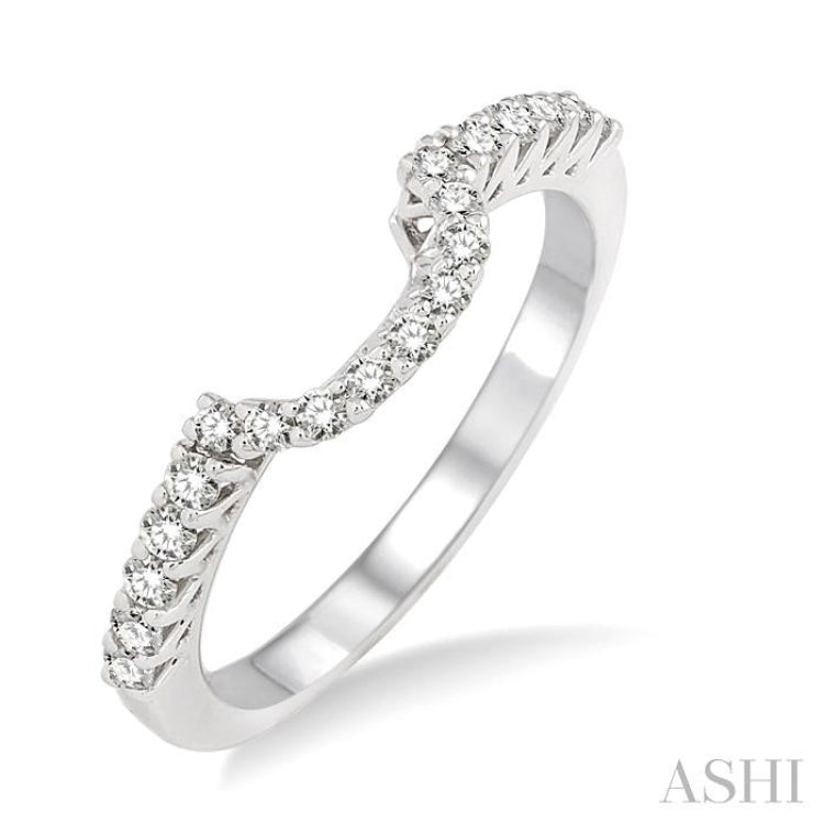 1/3 ctw Round Cut Diamond Wedding Band in 14K White Gold 1/3 ctw Round Cut Diamond Wedding Band in 14K White Gold