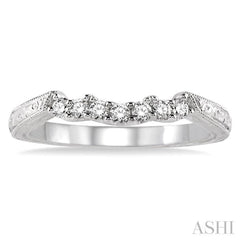 1/5 ctw Round Cut Diamond Wedding Band in 14K White Gold 1/5 ctw Round Cut Diamond Wedding Band in 14K White Gold