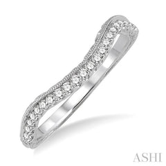1/5 Ctw Round Cut Diamond Wedding Band in 14K White Gold 1/5 Ctw Round Cut Diamond Wedding Band in 14K White Gold
