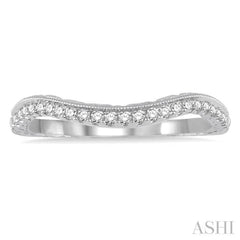 1/5 Ctw Round Cut Diamond Wedding Band in 14K White Gold 1/5 Ctw Round Cut Diamond Wedding Band in 14K White Gold