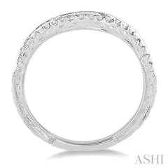 1/5 Ctw Round Cut Diamond Wedding Band in 14K White Gold 1/5 Ctw Round Cut Diamond Wedding Band in 14K White Gold
