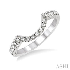 1/3 ctw Round Cut Diamond Wedding Band in 14K White Gold 1/3 ctw Round Cut Diamond Wedding Band in 14K White Gold