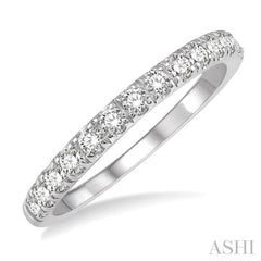 1/2 ctw Round Cut Diamond Wedding Band in 14K White Gold 1/2 ctw Round Cut Diamond Wedding Band in 14K White Gold