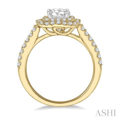 1/4 Ctw Round Cut Semi-Mount Diamond Engagement Ring in 14K Yellow and White Gold 1/4 Ctw Round Cut Semi-Mount Diamond Engagement Ring in 14K Yellow and White Gold