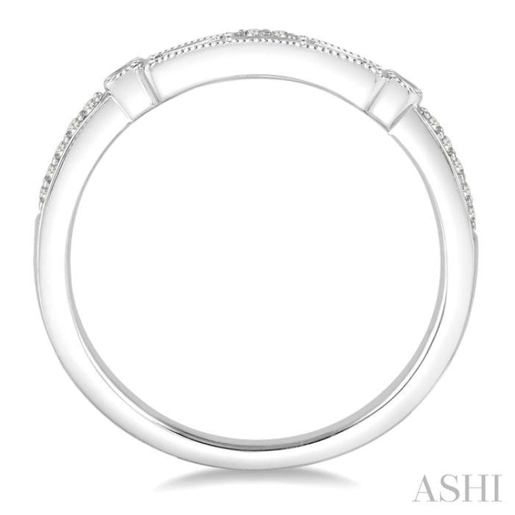 1/5 Ctw Diamond Wedding Band in 14K White Gold 1/5 Ctw Diamond Wedding Band in 14K White Gold