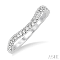 1/5 ctw Round Cut Diamond Wedding Band in 14K White Gold 1/5 ctw Round Cut Diamond Wedding Band in 14K White Gold