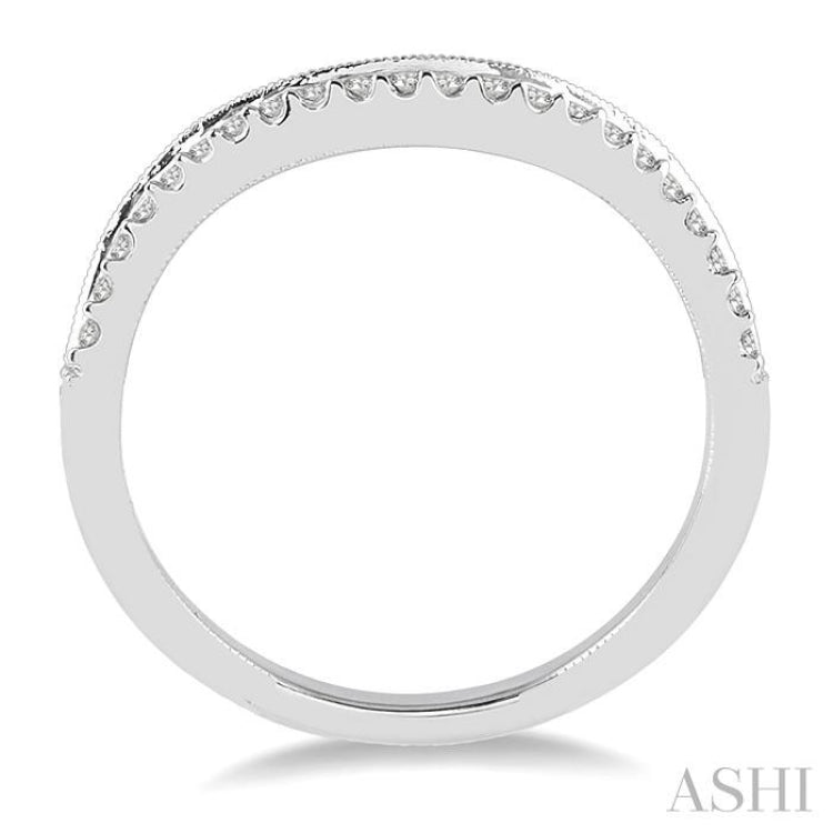 1/5 ctw Round Cut Diamond Wedding Band in 14K White Gold 1/5 ctw Round Cut Diamond Wedding Band in 14K White Gold