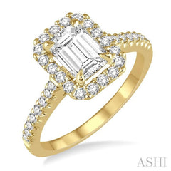 3/8 ctw Round Cut Diamond Semi-Mount Engagement Ring in 14K Yellow Gold 3/8 ctw Round Cut Diamond Semi-Mount Engagement Ring in 14K Yellow Gold