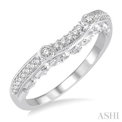 1/6 ctw Round Diamond Wedding Band in 14K White Gold 1/6 ctw Round Diamond Wedding Band in 14K White Gold