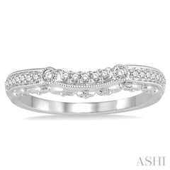 1/6 ctw Round Diamond Wedding Band in 14K White Gold 1/6 ctw Round Diamond Wedding Band in 14K White Gold