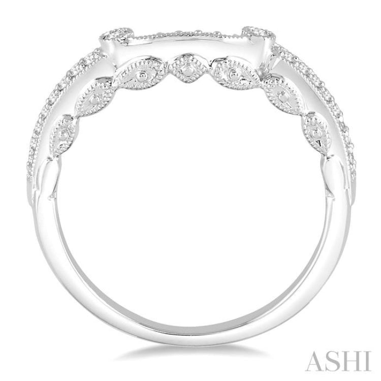 1/6 ctw Round Diamond Wedding Band in 14K White Gold 1/6 ctw Round Diamond Wedding Band in 14K White Gold