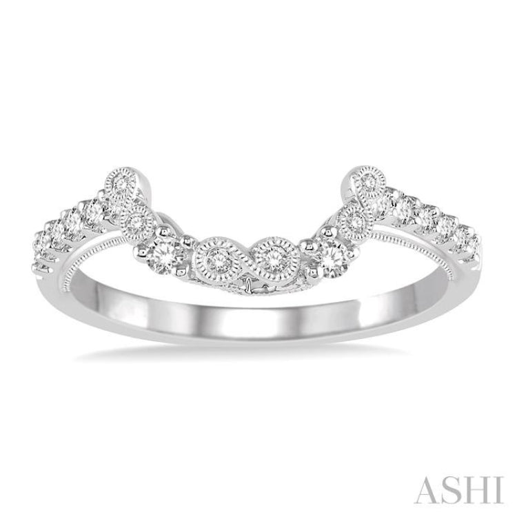 1/4 ctw Round Cut Diamond Wedding Band in 14K White Gold 1/4 ctw Round Cut Diamond Wedding Band in 14K White Gold