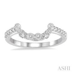 1/4 ctw Round Cut Diamond Wedding Band in 14K White Gold 1/4 ctw Round Cut Diamond Wedding Band in 14K White Gold