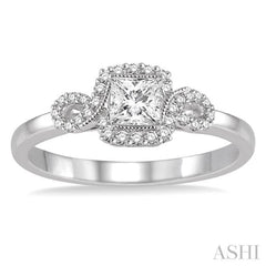 1/5 ctw Diamond Semi-mount Engagement Ring in 14K White Gold 1/5 ctw Diamond Semi-mount Engagement Ring in 14K White Gold