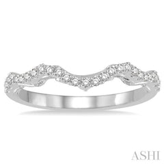 1/5 ctw Round Cut Diamond Wedding Band in 14K White Gold 1/5 ctw Round Cut Diamond Wedding Band in 14K White Gold