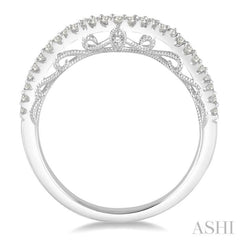 1/5 ctw Round Cut Diamond Wedding Band in 14K White Gold 1/5 ctw Round Cut Diamond Wedding Band in 14K White Gold