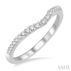 1/5 ctw Round Cut Diamond Wedding Band in 14K White Gold 1/5 ctw Round Cut Diamond Wedding Band in 14K White Gold