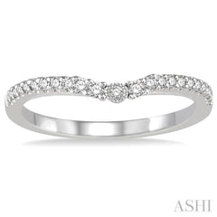 1/5 ctw Round Cut Diamond Wedding Band in 14K White Gold 1/5 ctw Round Cut Diamond Wedding Band in 14K White Gold