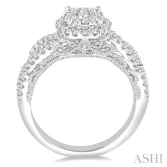 3/4 ctw Round Cut Diamond Lovebright Ring in 14K White Gold 3/4 ctw Round Cut Diamond Lovebright Ring in 14K White Gold