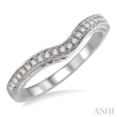 1/6 Ctw Round Cut Diamond Wedding Band in 14K White Gold 1/6 Ctw Round Cut Diamond Wedding Band in 14K White Gold