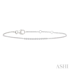 1/10 Ctw Single Cut Diamond Fashion Bracelet in Sterling Silver 1/10 Ctw Single Cut Diamond Fashion Bracelet in Sterling Silver