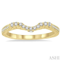 1/5 ctw Round Cut Diamond Wedding Band in 14K Yellow Gold 1/5 ctw Round Cut Diamond Wedding Band in 14K Yellow Gold