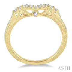 1/5 ctw Round Cut Diamond Wedding Band in 14K Yellow Gold 1/5 ctw Round Cut Diamond Wedding Band in 14K Yellow Gold